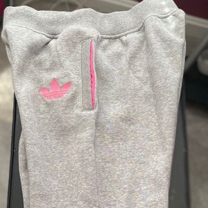 Grey Adidas joggers
